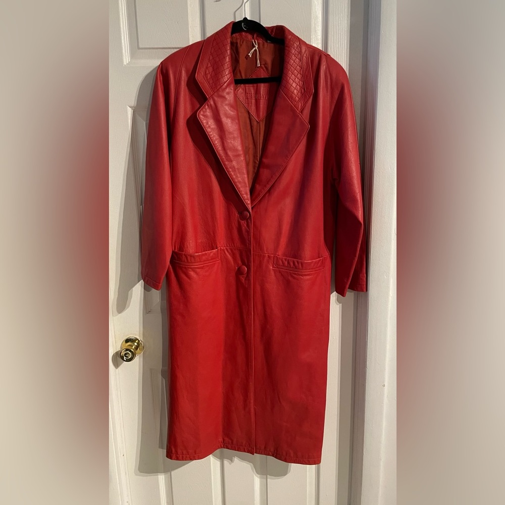 Full length  genuine leather